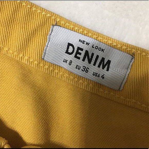 super chic yellow denim skirt - Picture 3 of 5